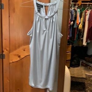 INC shimmer halter top